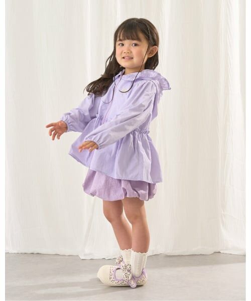 Lycee mine / リセマイン パーカー | 【UV加工】チュニック丈フリルシアージップパーカ | 詳細25