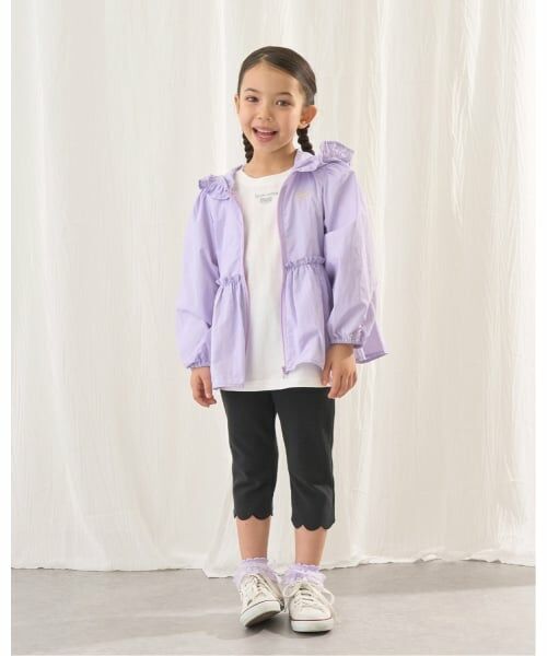 Lycee mine / リセマイン パーカー | 【UV加工】チュニック丈フリルシアージップパーカ | 詳細26