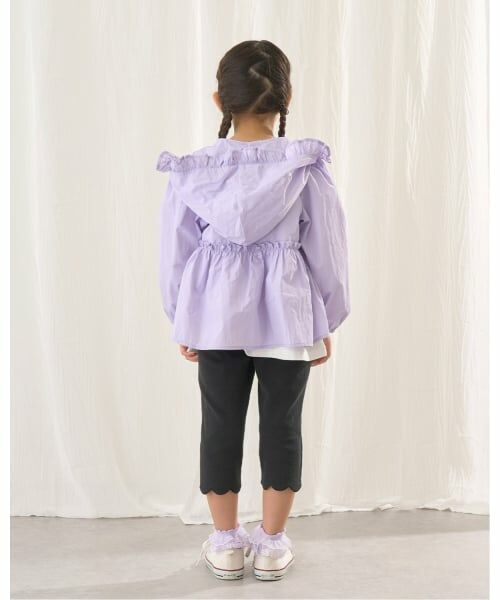 Lycee mine / リセマイン パーカー | 【UV加工】チュニック丈フリルシアージップパーカ | 詳細27