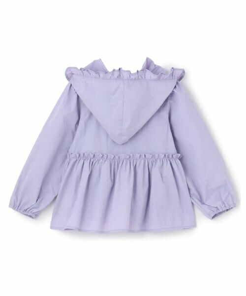 Lycee mine / リセマイン パーカー | 【UV加工】チュニック丈フリルシアージップパーカ | 詳細5