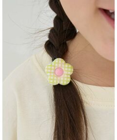 Lycee mine / リセマイン ヘアゴム・シュシュ | チェックフラワーヘアゴム(2コセット)