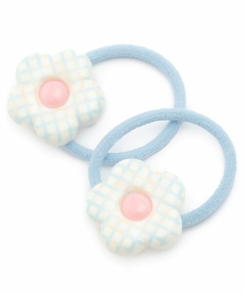 Lycee mine / リセマイン ヘアゴム・シュシュ | チェックフラワーヘアゴム(2コセット) | 詳細2