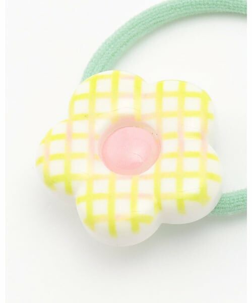 Lycee mine / リセマイン ヘアゴム・シュシュ | チェックフラワーヘアゴム(2コセット) | 詳細6