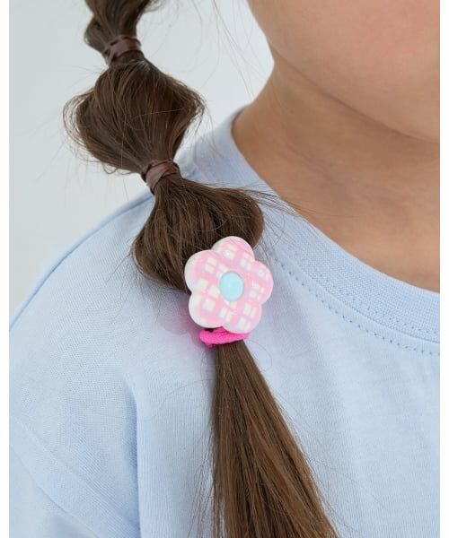 Lycee mine / リセマイン ヘアゴム・シュシュ | チェックフラワーヘアゴム(2コセット) | 詳細8