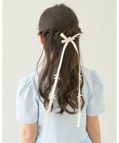 Lycee mine / リセマイン ヘアピン | ちびちびリボン付ロングリボンヘアクリップ