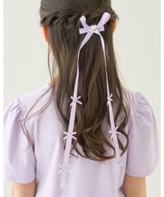 Lycee mine / リセマイン ヘアピン | ちびちびリボン付ロングリボンヘアクリップ