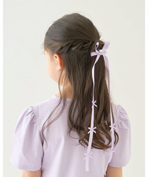 Lycee mine / リセマイン ヘアピン | ちびちびリボン付ロングリボンヘアクリップ | 詳細11