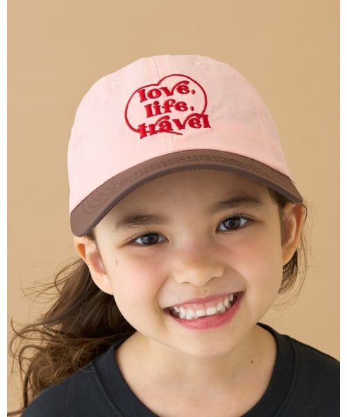 Lycee mine / リセマイン キャップ | ハートロゴ刺しゅうキャップ（モデレートピンク）