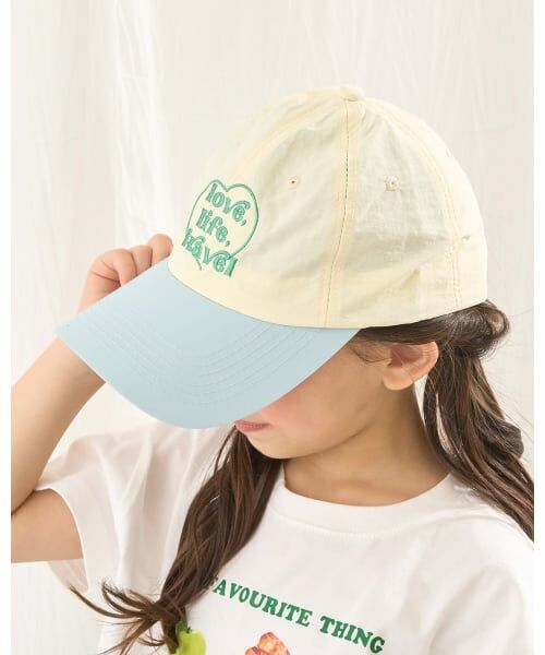 Lycee mine / リセマイン キャップ | ハートロゴ刺しゅうキャップ（クリーム）