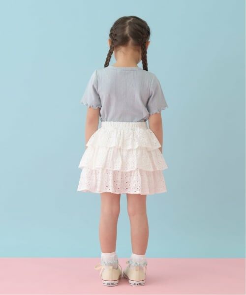 Lycee mine / リセマイン ミニ・ひざ丈スカート | 【綿100％】【セットアップ可能】コットンレースティアードスカート(インパン付) | 詳細11