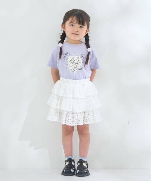 Lycee mine / リセマイン ミニ・ひざ丈スカート | 【綿100％】【セットアップ可能】コットンレースティアードスカート(インパン付) | 詳細15