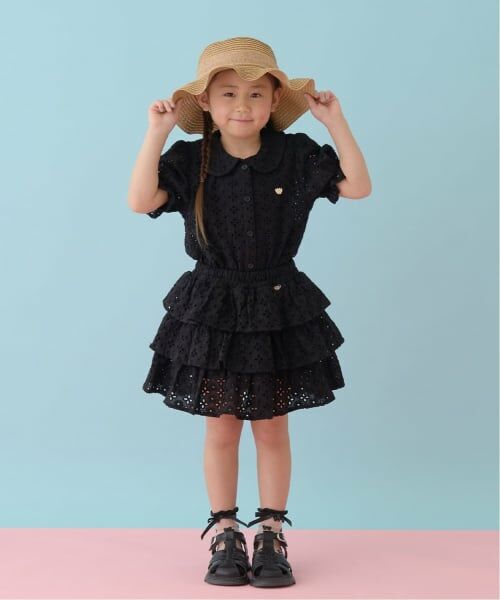 Lycee mine / リセマイン ミニ・ひざ丈スカート | 【綿100％】【セットアップ可能】コットンレースティアードスカート(インパン付) | 詳細18