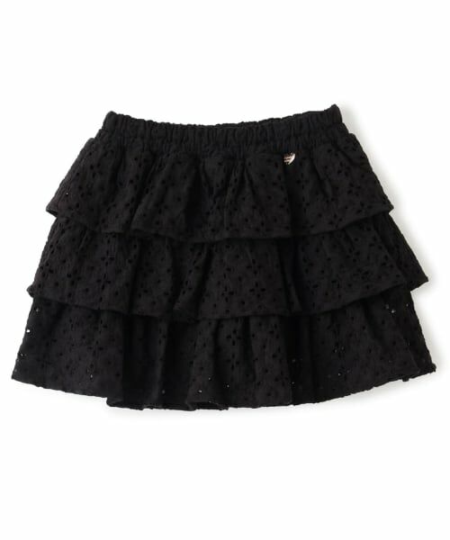 Lycee mine / リセマイン ミニ・ひざ丈スカート | 【綿100％】【セットアップ可能】コットンレースティアードスカート(インパン付) | 詳細2