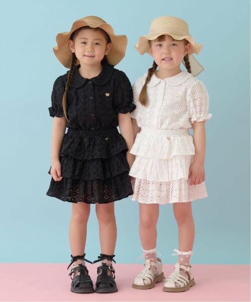 Lycee mine / リセマイン ミニ・ひざ丈スカート | 【綿100％】【セットアップ可能】コットンレースティアードスカート(インパン付) | 詳細21