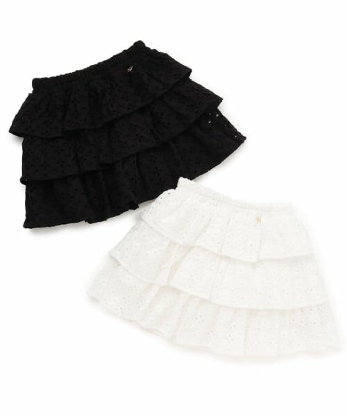 Lycee mine / リセマイン ミニ・ひざ丈スカート | 【綿100％】【セットアップ可能】コットンレースティアードスカート(インパン付) | 詳細8