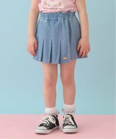 Lycee mine / リセマイン ショート・ハーフ・半端丈パンツ | フロントプリーツハートポケットデニムスカパン