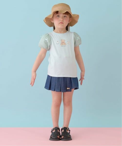 Lycee mine / リセマイン ショート・ハーフ・半端丈パンツ | フロントプリーツハートポケットデニムスカパン | 詳細15