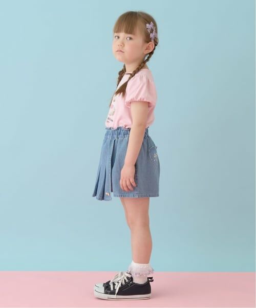 Lycee mine / リセマイン ショート・ハーフ・半端丈パンツ | フロントプリーツハートポケットデニムスカパン | 詳細18