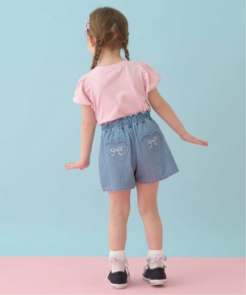 Lycee mine / リセマイン ショート・ハーフ・半端丈パンツ | フロントプリーツハートポケットデニムスカパン | 詳細19