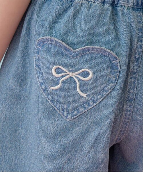 Lycee mine / リセマイン ショート・ハーフ・半端丈パンツ | フロントプリーツハートポケットデニムスカパン | 詳細20