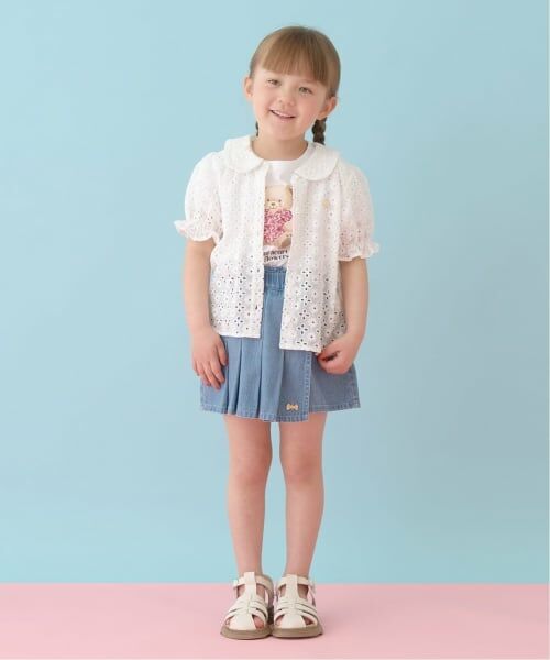 Lycee mine / リセマイン ショート・ハーフ・半端丈パンツ | フロントプリーツハートポケットデニムスカパン | 詳細23