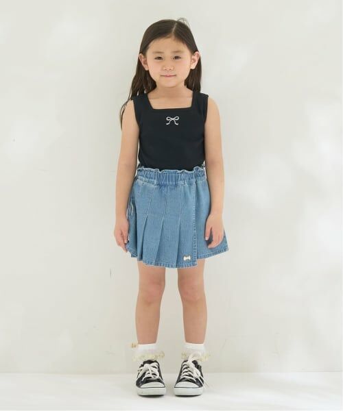 Lycee mine / リセマイン ショート・ハーフ・半端丈パンツ | フロントプリーツハートポケットデニムスカパン | 詳細24