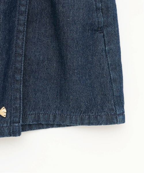 Lycee mine / リセマイン ショート・ハーフ・半端丈パンツ | フロントプリーツハートポケットデニムスカパン | 詳細7