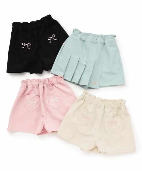 Lycee mine / リセマイン ショート・ハーフ・半端丈パンツ | フロントプリーツハートポケットカラースカパン | 詳細13