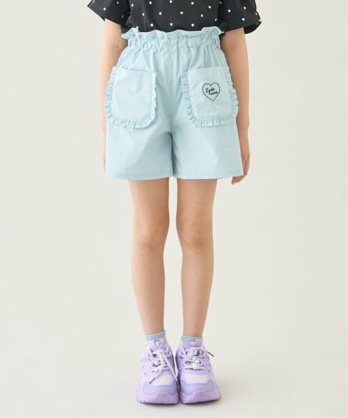 Lycee mine / リセマイン ショート・ハーフ・半端丈パンツ | 【スクール対応】【水陸両用】フリルポケット付きショートパンツ（サックス）