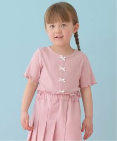 Lycee mine / リセマイン Tシャツ | カーディガン風リボントップス