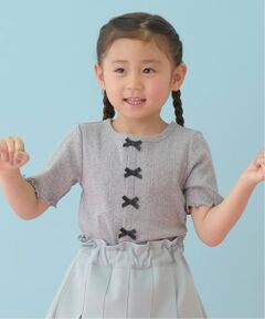 Lycee mine / リセマイン Tシャツ | カーディガン風リボントップス