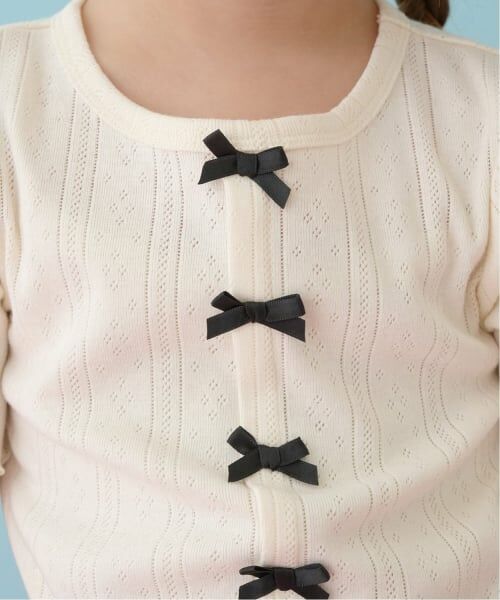 Lycee mine / リセマイン Tシャツ | カーディガン風リボントップス | 詳細15