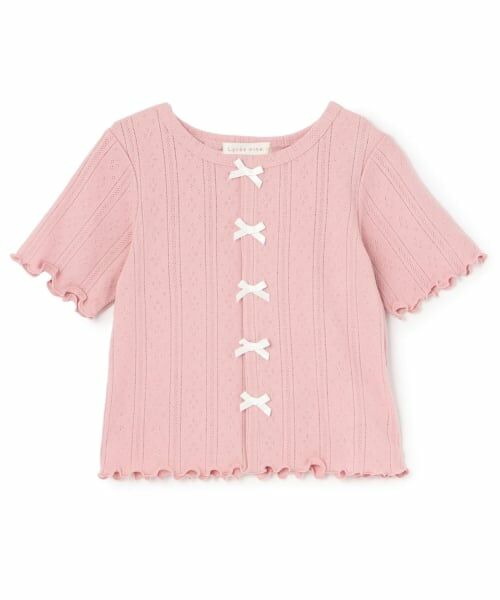 Lycee mine / リセマイン Tシャツ | カーディガン風リボントップス | 詳細2