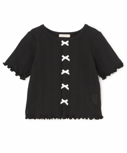 Lycee mine / リセマイン Tシャツ | カーディガン風リボントップス | 詳細4