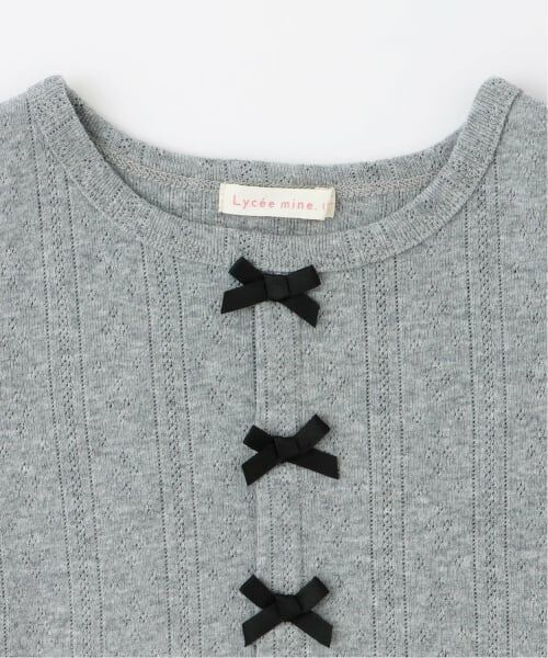 Lycee mine / リセマイン Tシャツ | カーディガン風リボントップス | 詳細7
