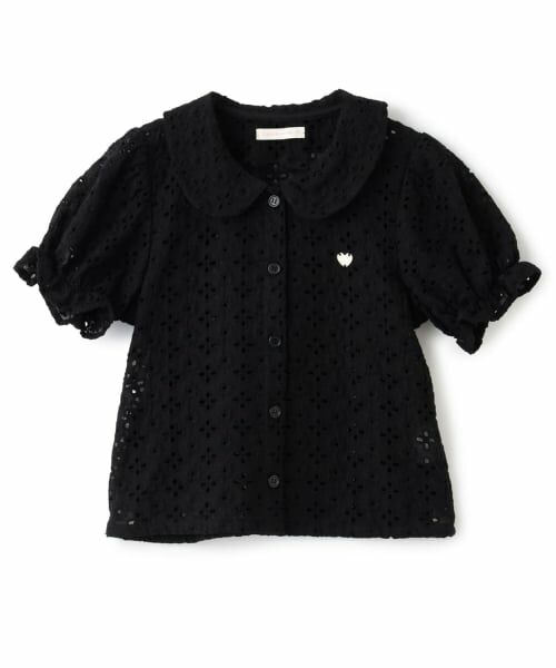 Lycee mine / リセマイン シャツ・ブラウス | 【綿100％】【セットアップ可能】コットンレースパフスリーブブラウス | 詳細1