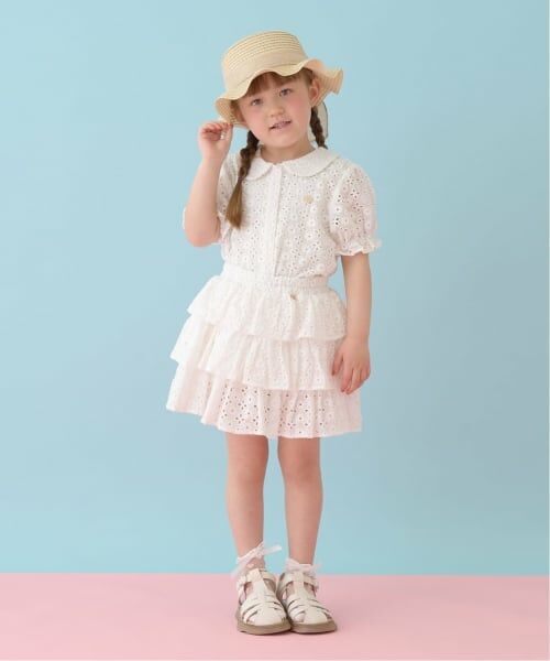 Lycee mine / リセマイン シャツ・ブラウス | 【綿100％】【セットアップ可能】コットンレースパフスリーブブラウス | 詳細10
