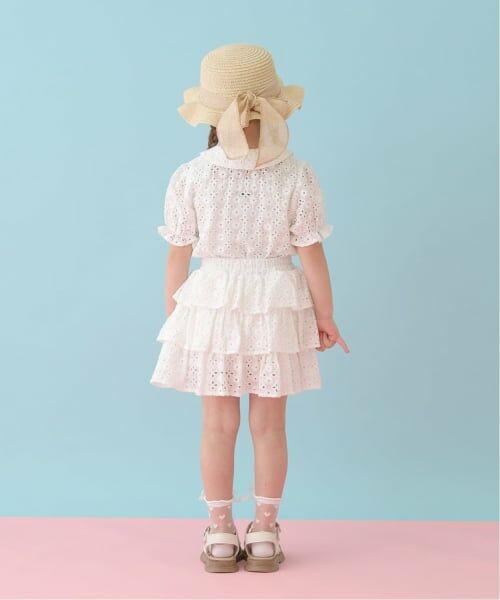 Lycee mine / リセマイン シャツ・ブラウス | 【綿100％】【セットアップ可能】コットンレースパフスリーブブラウス | 詳細11