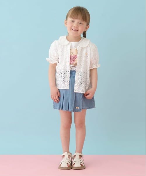 Lycee mine / リセマイン シャツ・ブラウス | 【綿100％】【セットアップ可能】コットンレースパフスリーブブラウス | 詳細13