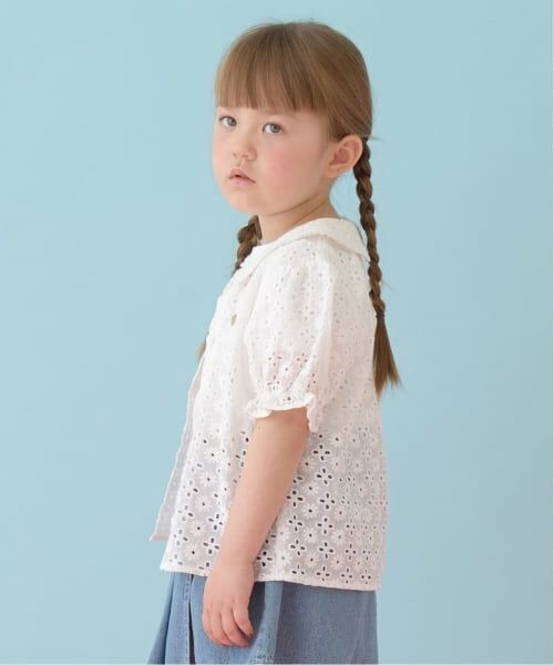 Lycee mine / リセマイン シャツ・ブラウス | 【綿100％】【セットアップ可能】コットンレースパフスリーブブラウス | 詳細14