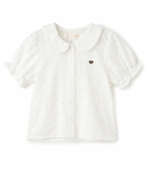 Lycee mine / リセマイン シャツ・ブラウス | 【綿100％】【セットアップ可能】コットンレースパフスリーブブラウス | 詳細2