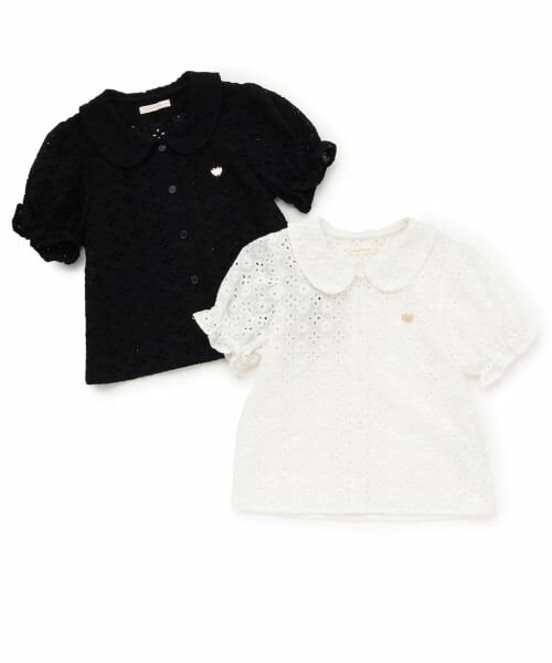 Lycee mine / リセマイン シャツ・ブラウス | 【綿100％】【セットアップ可能】コットンレースパフスリーブブラウス | 詳細8