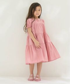 Lycee mine / リセマイン ミニ丈・ひざ丈ワンピース | 【綿100％】【かるふわ】ティアードワンピース