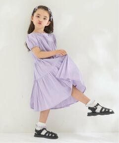 Lycee mine / リセマイン ミニ丈・ひざ丈ワンピース | 【綿100％】【かるふわ】ティアードワンピース