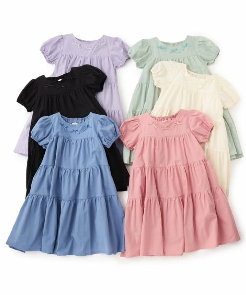 Lycee mine / リセマイン ミニ丈・ひざ丈ワンピース | 【綿100％】【かるふわ】ティアードワンピース | 詳細14