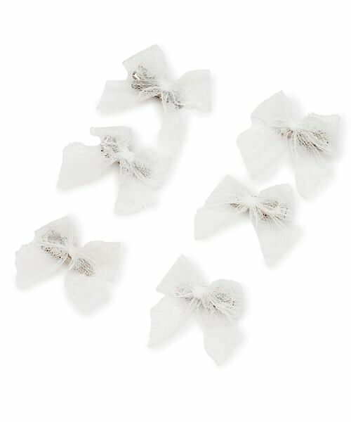 Lycee mine / リセマイン ヘアピン | レースリボンミニヘアクリップ(6コセット) | 詳細1