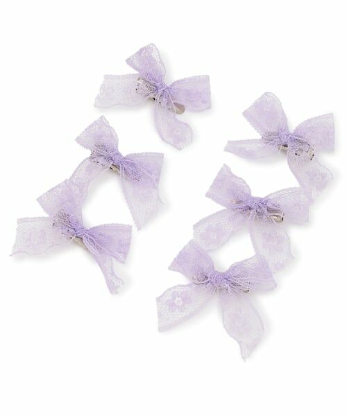 Lycee mine / リセマイン ヘアピン | レースリボンミニヘアクリップ(6コセット) | 詳細4