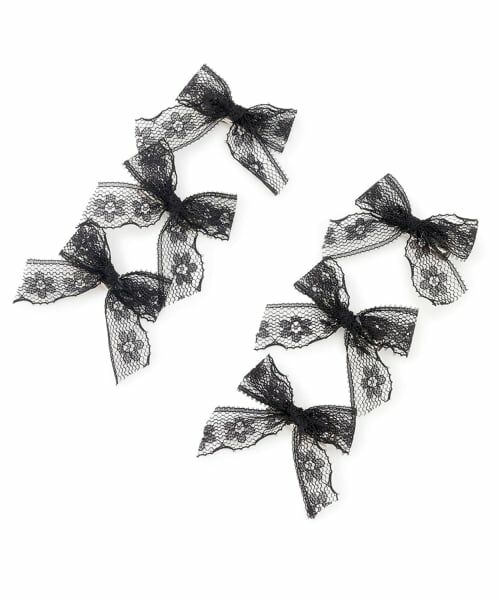 Lycee mine / リセマイン ヘアピン | レースリボンミニヘアクリップ(6コセット) | 詳細5