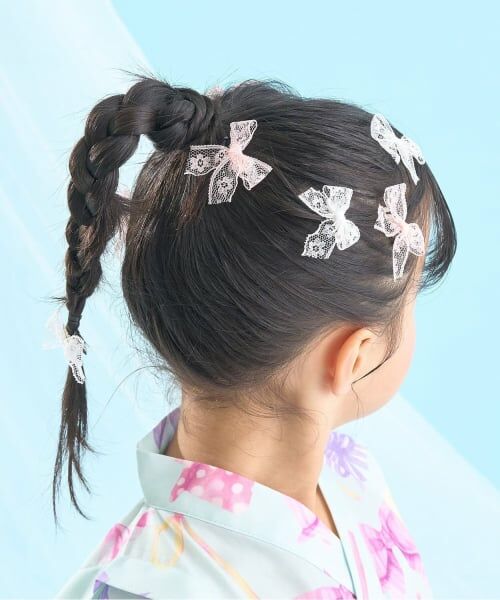 Lycee mine / リセマイン ヘアピン | レースリボンミニヘアクリップ(6コセット) | 詳細9