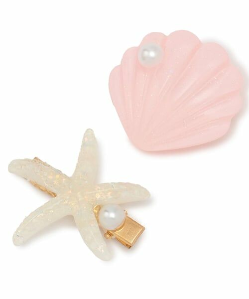 Lycee mine / リセマイン ヘアピン | イミテーションパール付きシェルヘアクリップ(2コセット) | 詳細1